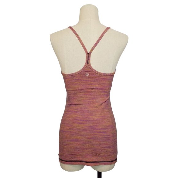 Lululemon Power Y Tank Luon Wee Are From Space Vintage Pink Sz 4 - Picture 4 of 7